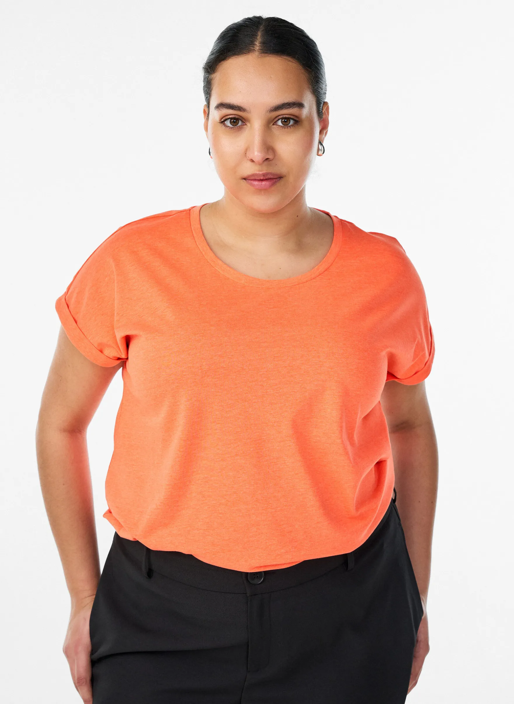 Neonfarbenes T-Shirt aus Baumwolle