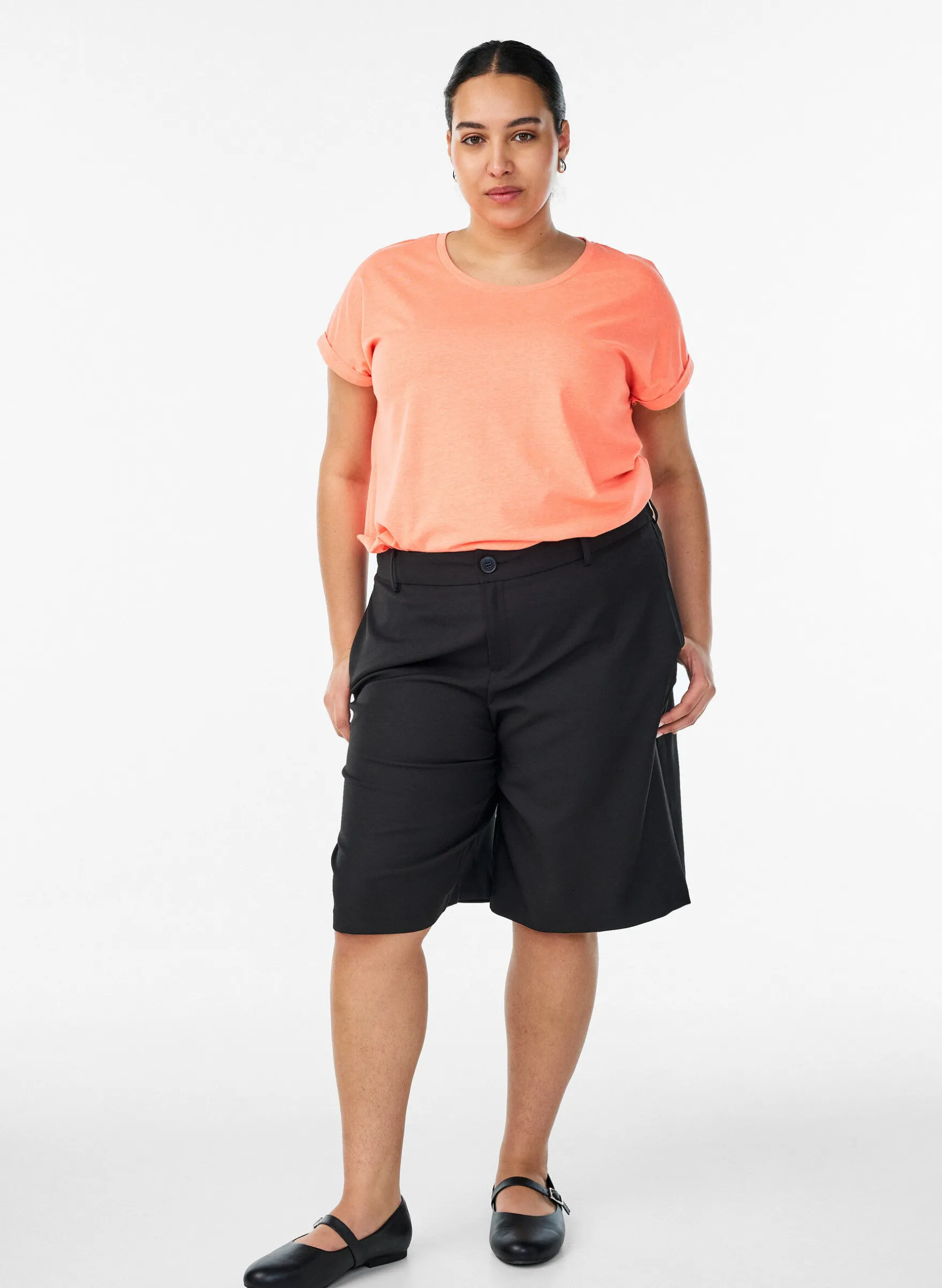 Neonfarbenes T-Shirt aus Baumwolle