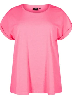 Neonfarbenes T-Shirt aus Baumwolle
