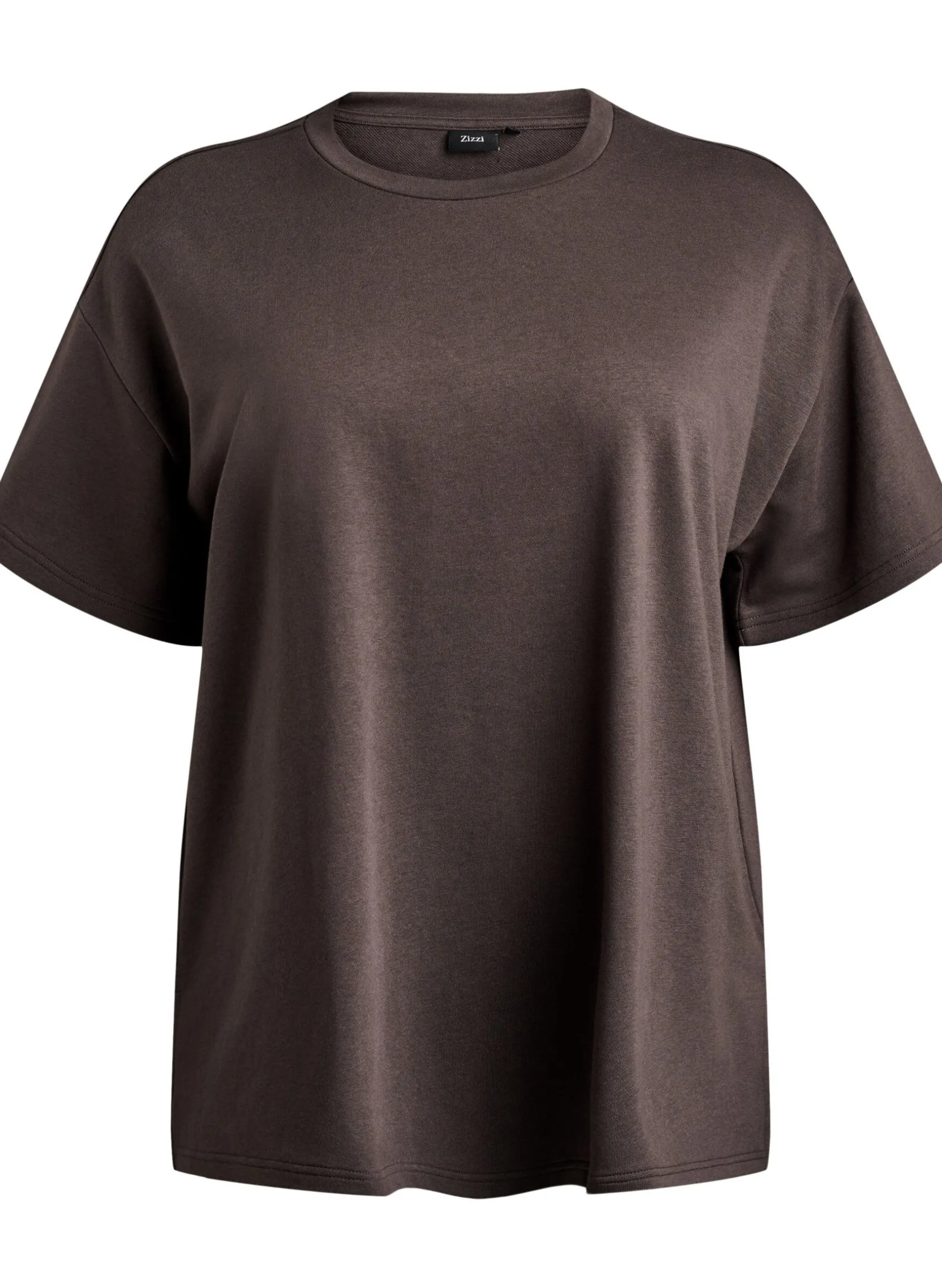 Oversized T-Shirt aus Sweat