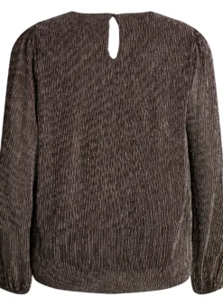 Partybluse mit Glitzerstreifen und langen Ärmeln