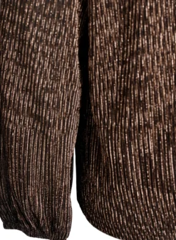 Partybluse mit Glitzerstreifen und langen Ärmeln