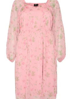 Partykleid aus Chiffon mit langen Ärmeln