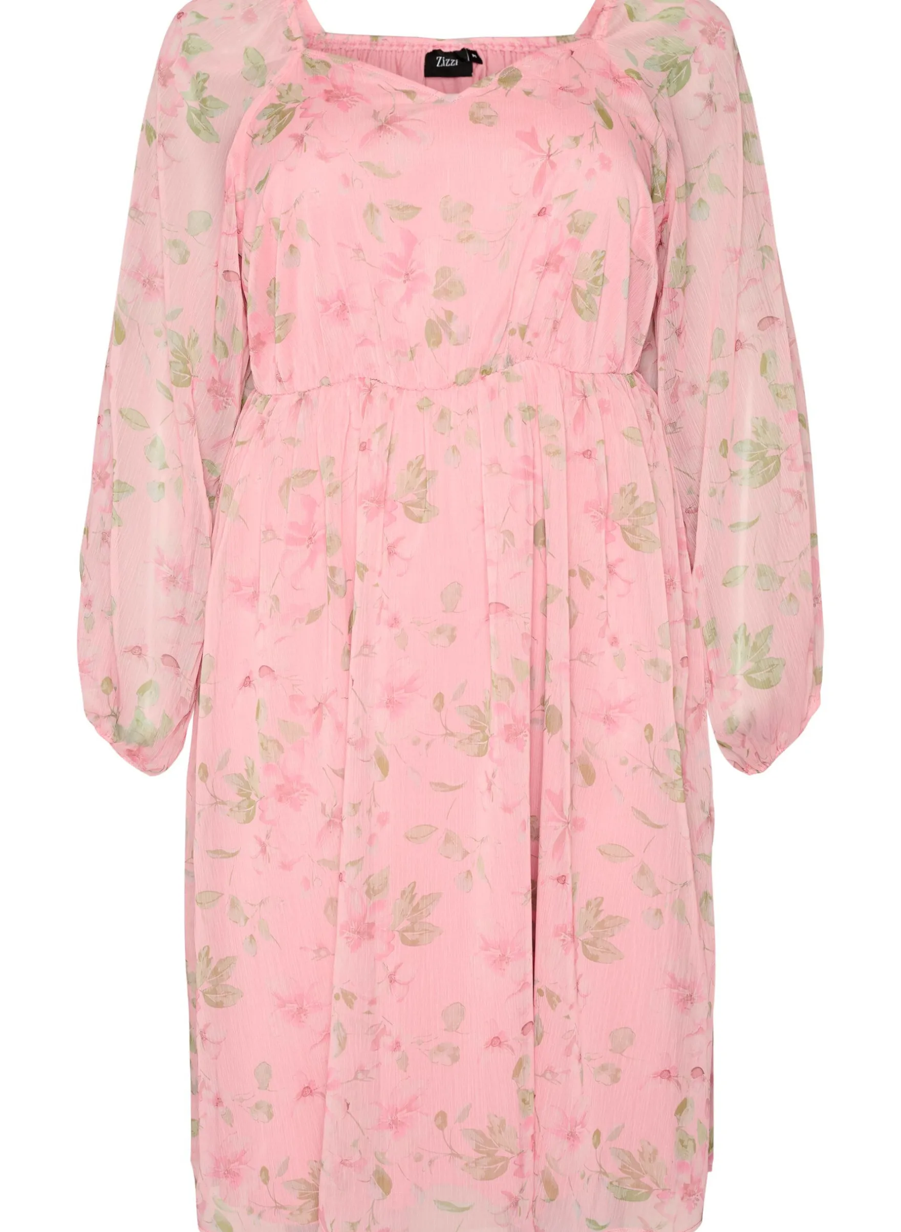Partykleid aus Chiffon mit langen Ärmeln