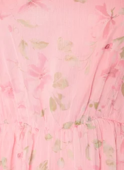 Partykleid aus Chiffon mit langen Ärmeln