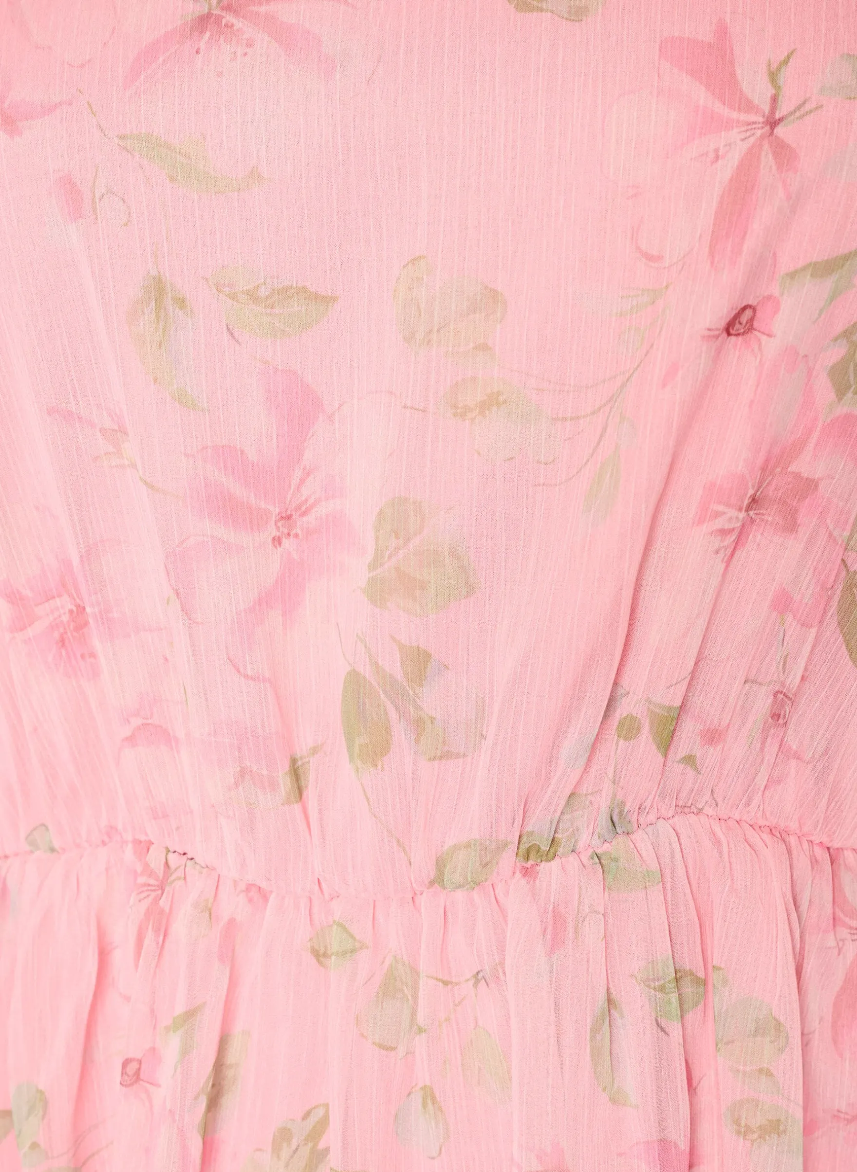 Partykleid aus Chiffon mit langen Ärmeln
