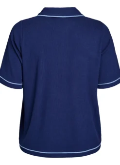 Poloshirt aus Jersey mit kontrastierenden Besätzen