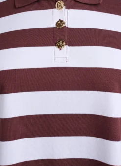Poloshirt mit langen Ärmeln und Streifenmuster
