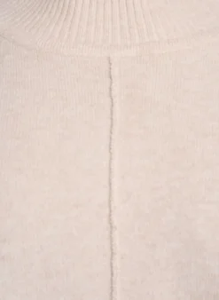 Poncho mit Rippdetails und Rundhalsausschnitt