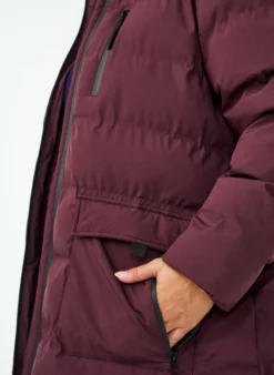 Puffermantel mit Kapuze und Taschen