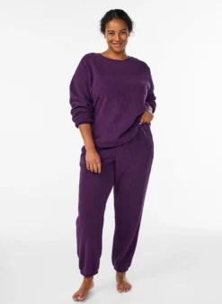 Pullover aus weichem Teddyfleece
