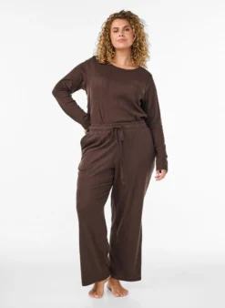 Pyjamahose aus Bio-Baumwolle mit Lochstickerei