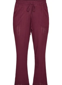 Pyjamahose aus Bio-Baumwolle mit Lochstickerei