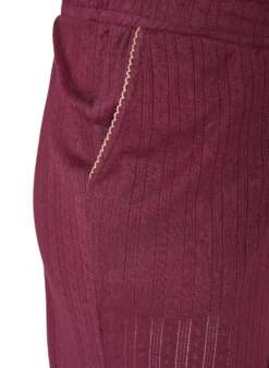 Pyjamahose aus Bio-Baumwolle mit Lochstickerei