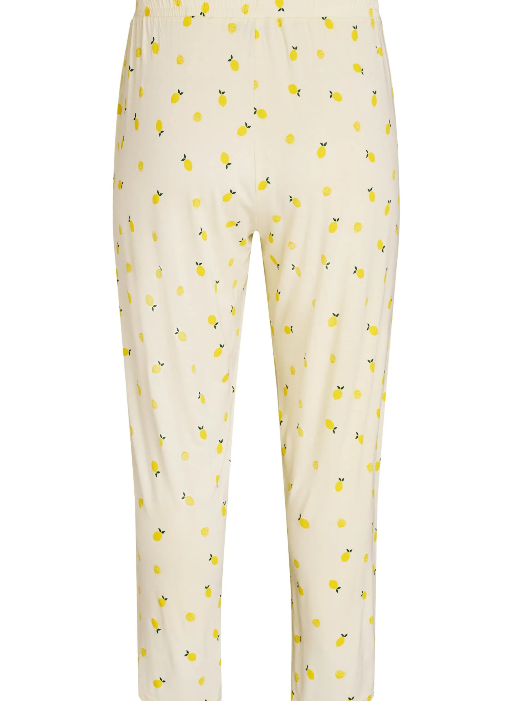 Pyjamahose aus weichem Jersey mit hoher Taille und Frucht-Print