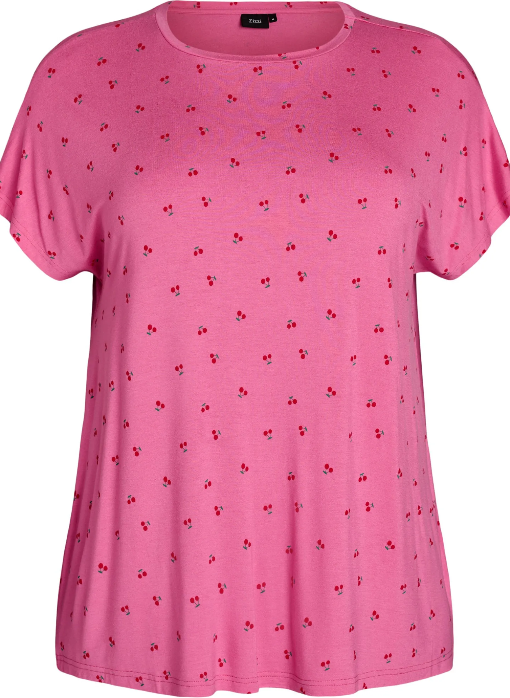 Pyjama-T-Shirt aus Viskose mit Allover-Print