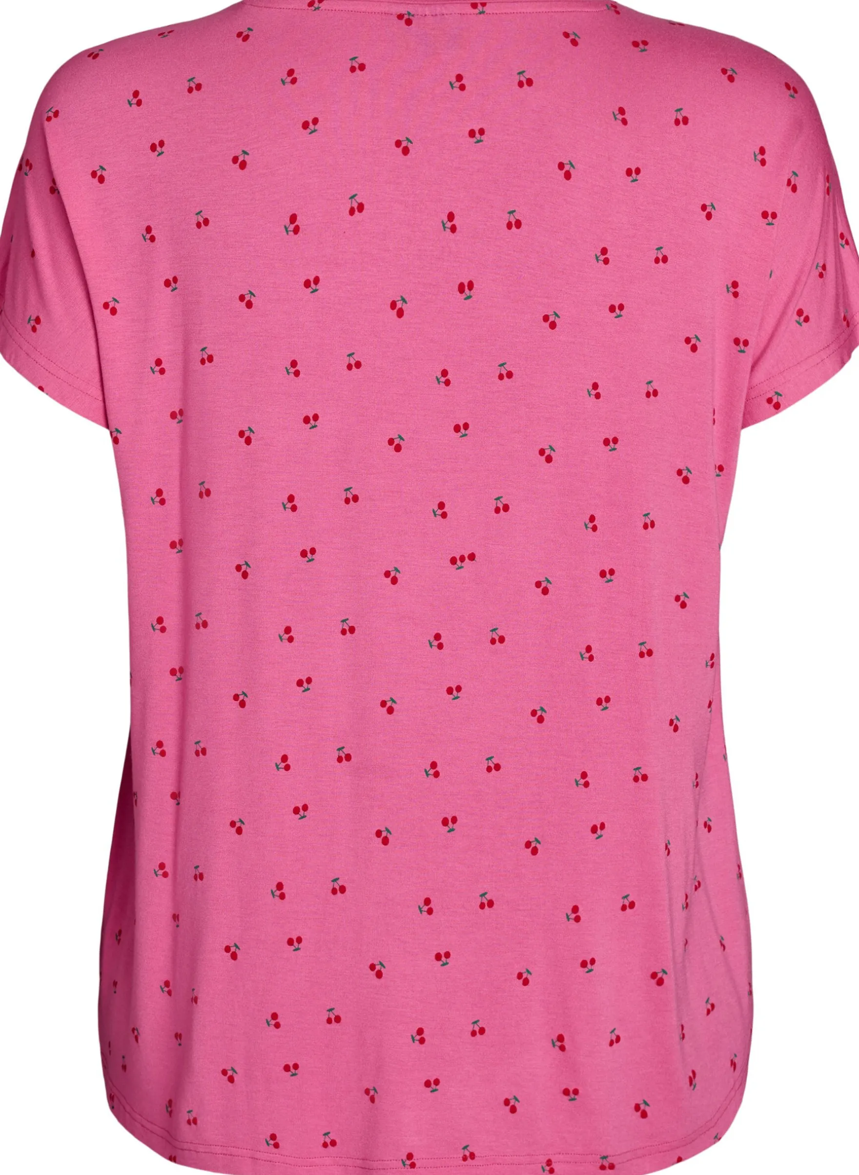 Pyjama-T-Shirt aus Viskose mit Allover-Print