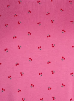 Pyjama-T-Shirt aus Viskose mit Allover-Print
