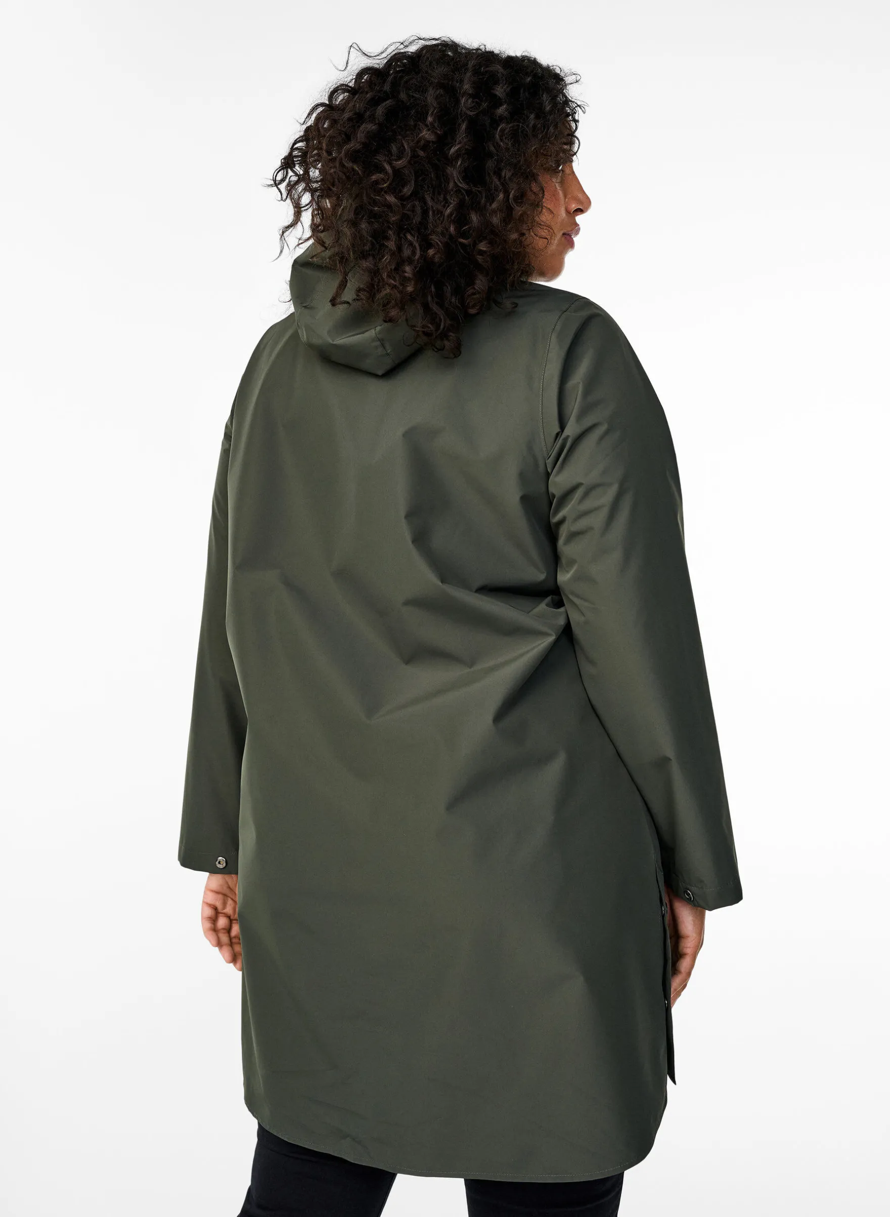 Regenjacke mit Taschen und Kapuze