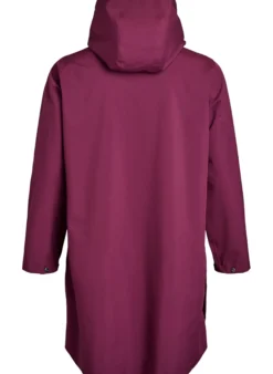 Regenjacke mit Taschen und Kapuze.