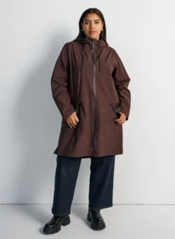 Regenmantel mit Taschen und Kapuze