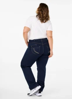 Regular Fit Gemma Jeans mit hoher Taille