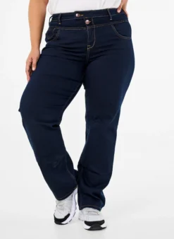 Regular Fit Gemma Jeans mit hoher Taille