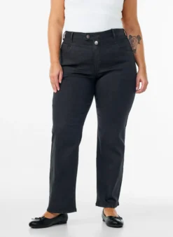Regular Fit Gemma Jeans mit hoher Taille