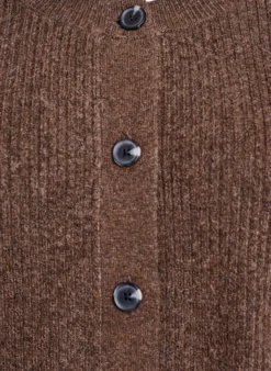 Rippenstrick Strickjacke mit Knöpfen