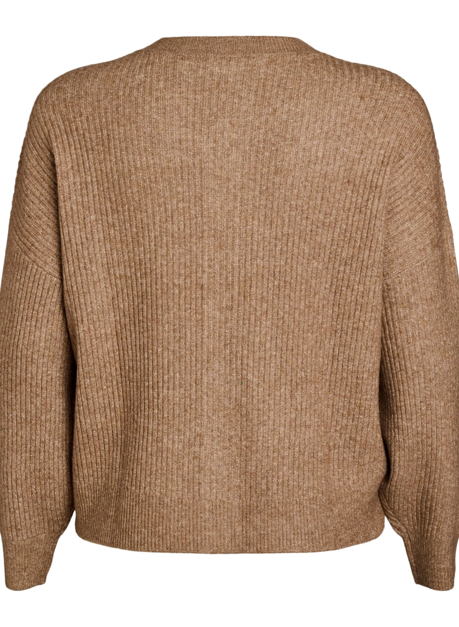 Rippenstrick Strickjacke mit Knöpfen