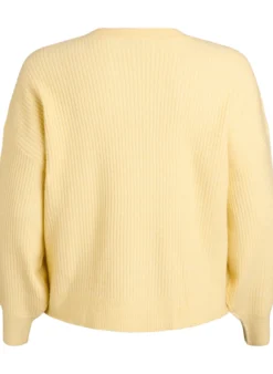 Rippenstrick Strickjacke mit Knöpfen