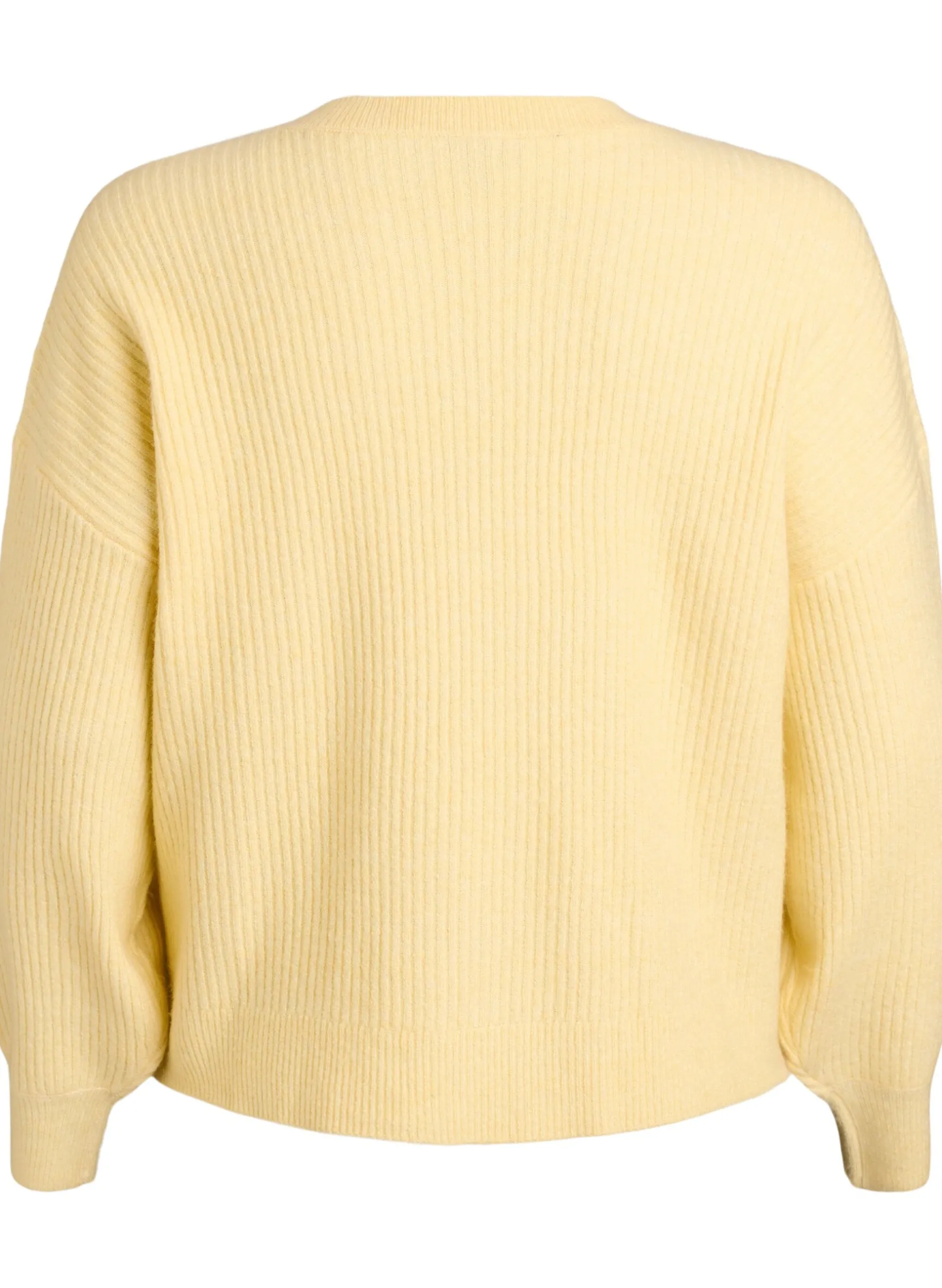 Rippenstrick Strickjacke mit Knöpfen