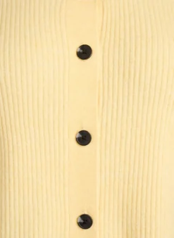 Rippenstrick Strickjacke mit Knöpfen