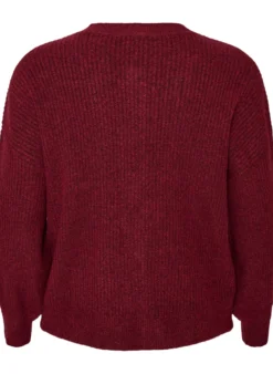 Rippenstrick Strickjacke mit Knöpfen