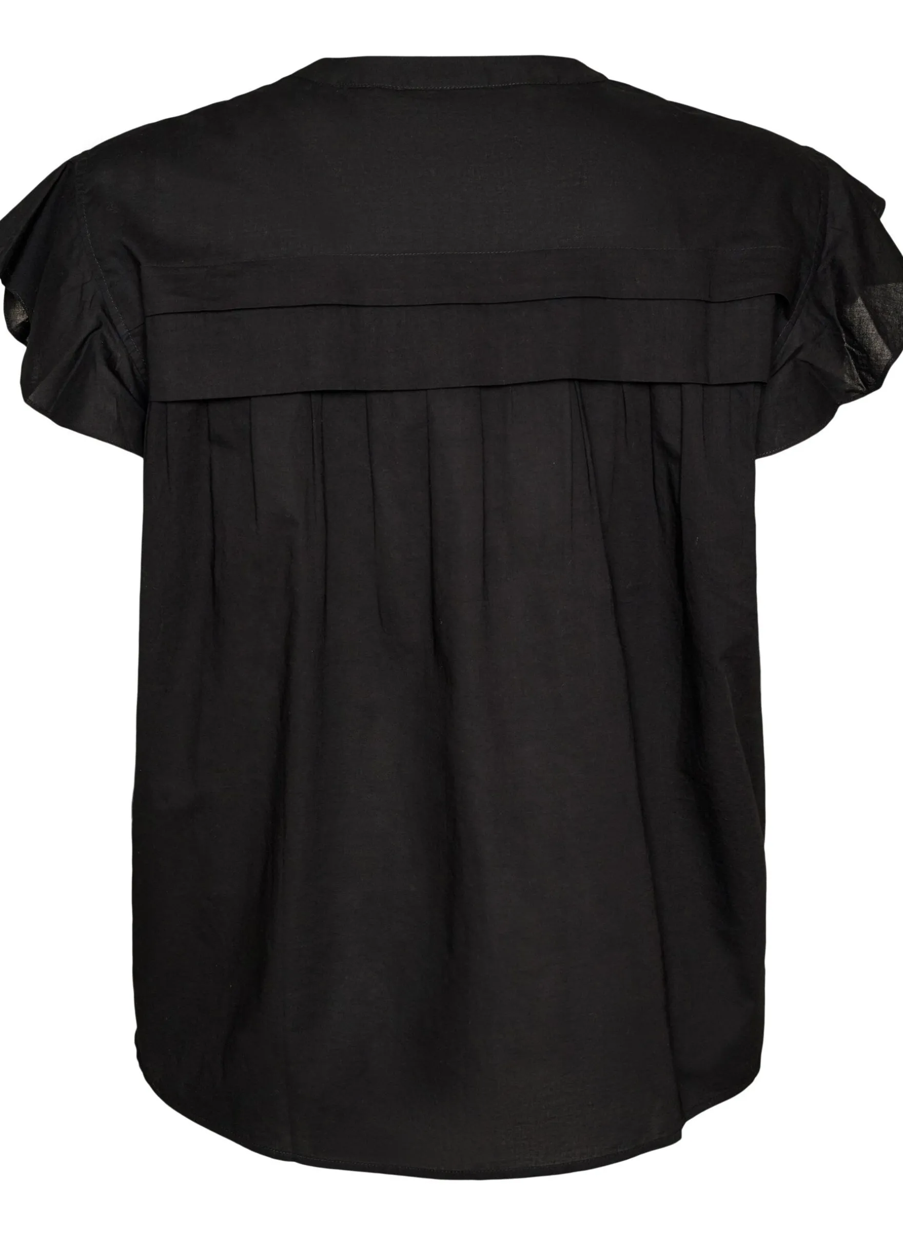 Ärmellose Hemdbluse in A-Linie aus Baumwolle