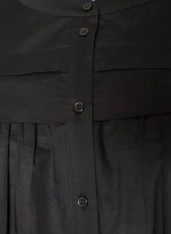 Ärmellose Hemdbluse in A-Linie aus Baumwolle