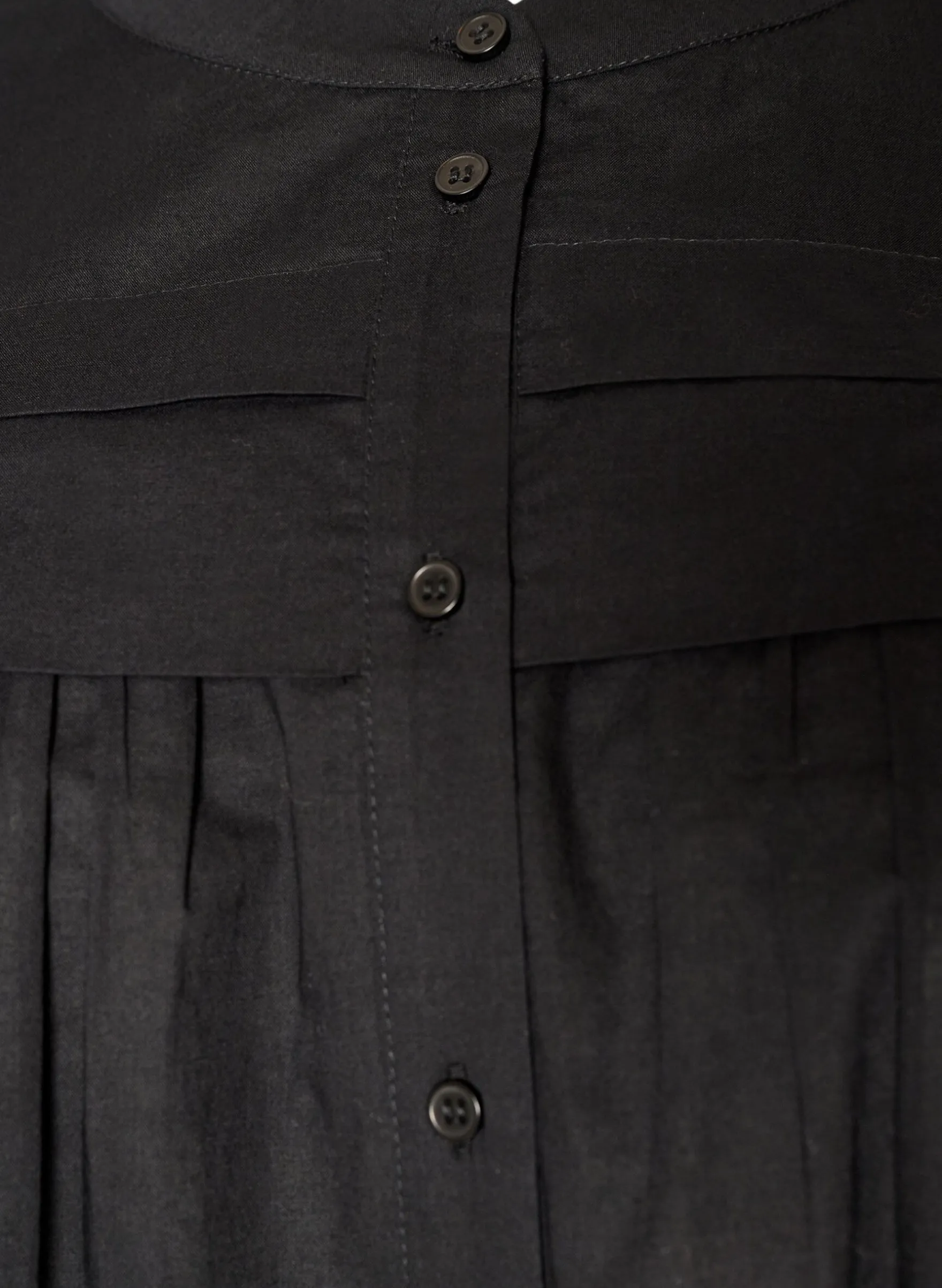 Ärmellose Hemdbluse in A-Linie aus Baumwolle