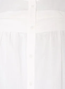Ärmellose Hemdbluse in A-Linie aus Baumwolle
