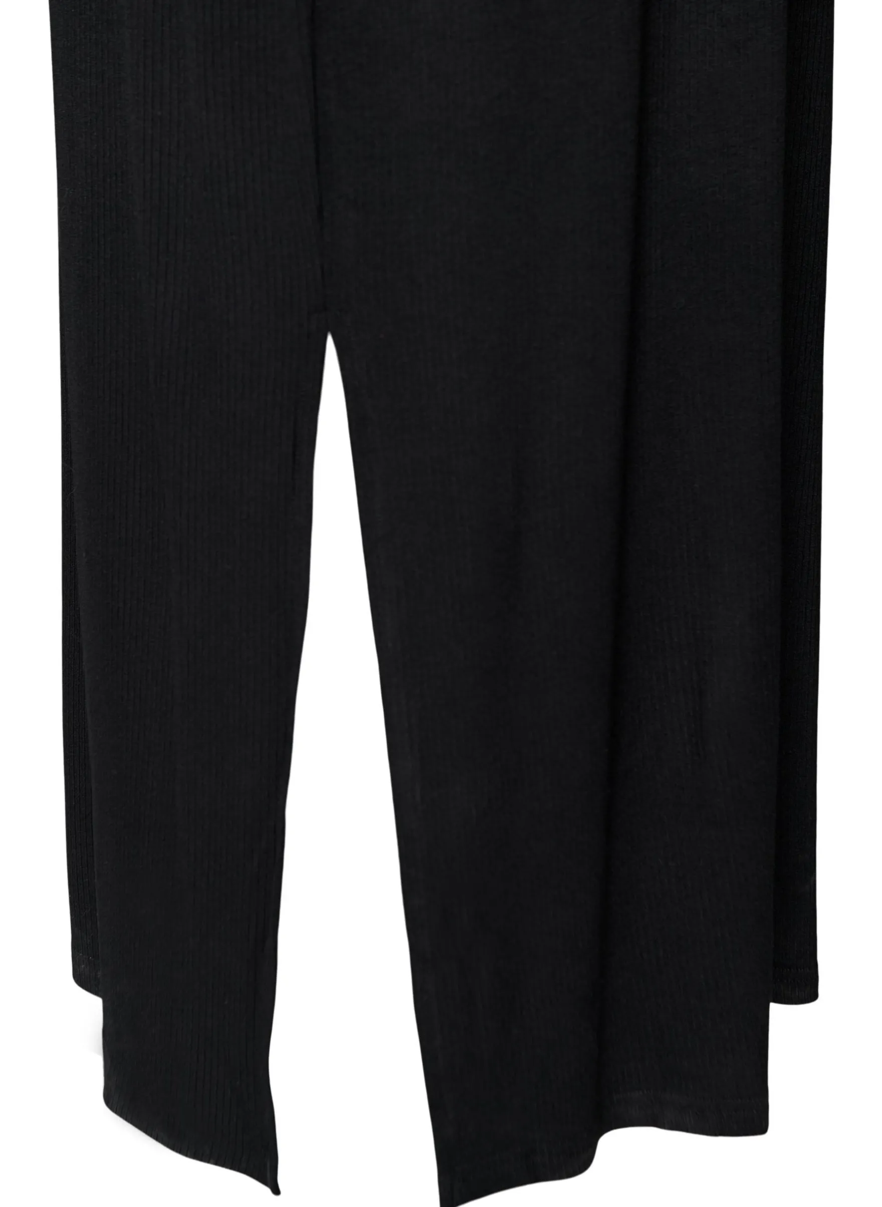 Ärmelloses geripptes Kleid aus Viskose