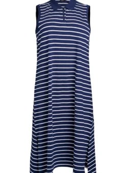 Ärmelloses Polokleid in Midi-Länge