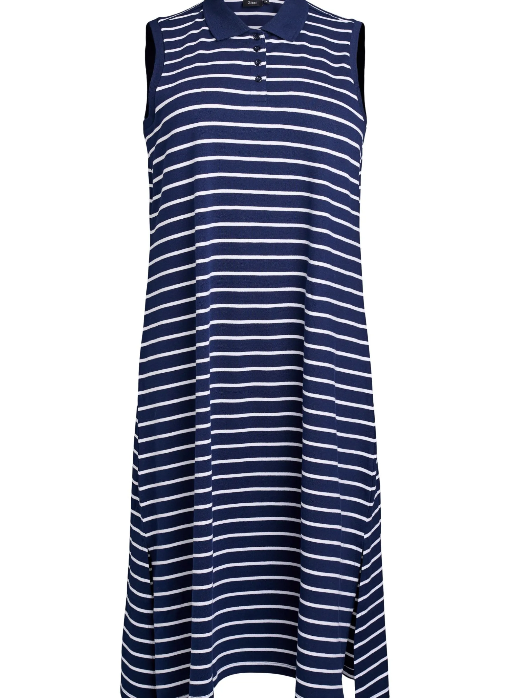 Ärmelloses Polokleid in Midi-Länge