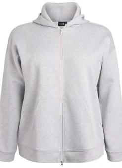 Scuba-Hoodie mit Reißverschluss und Taschen