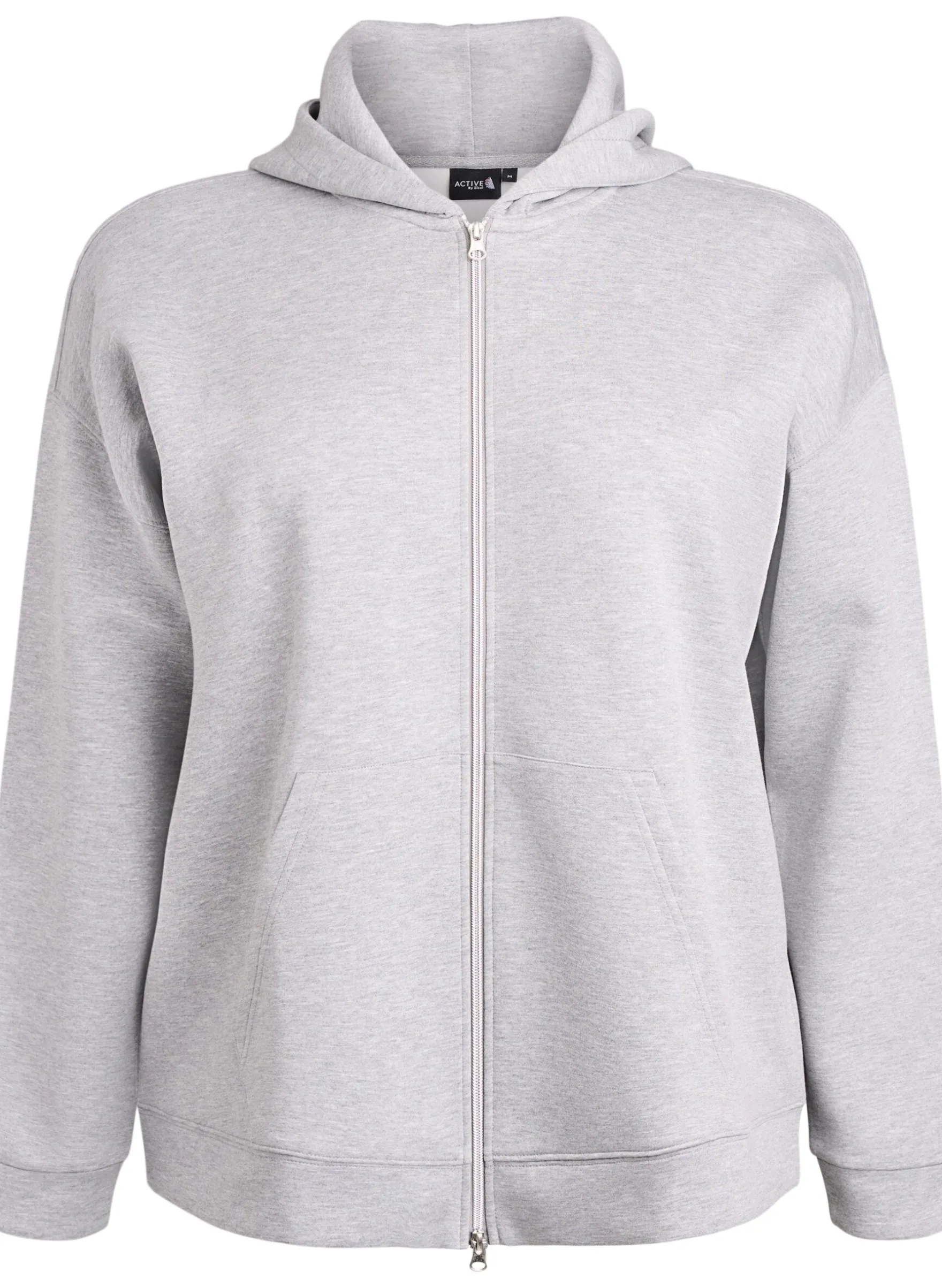 Scuba-Hoodie mit Reißverschluss und Taschen