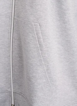Scuba-Hoodie mit Reißverschluss und Taschen