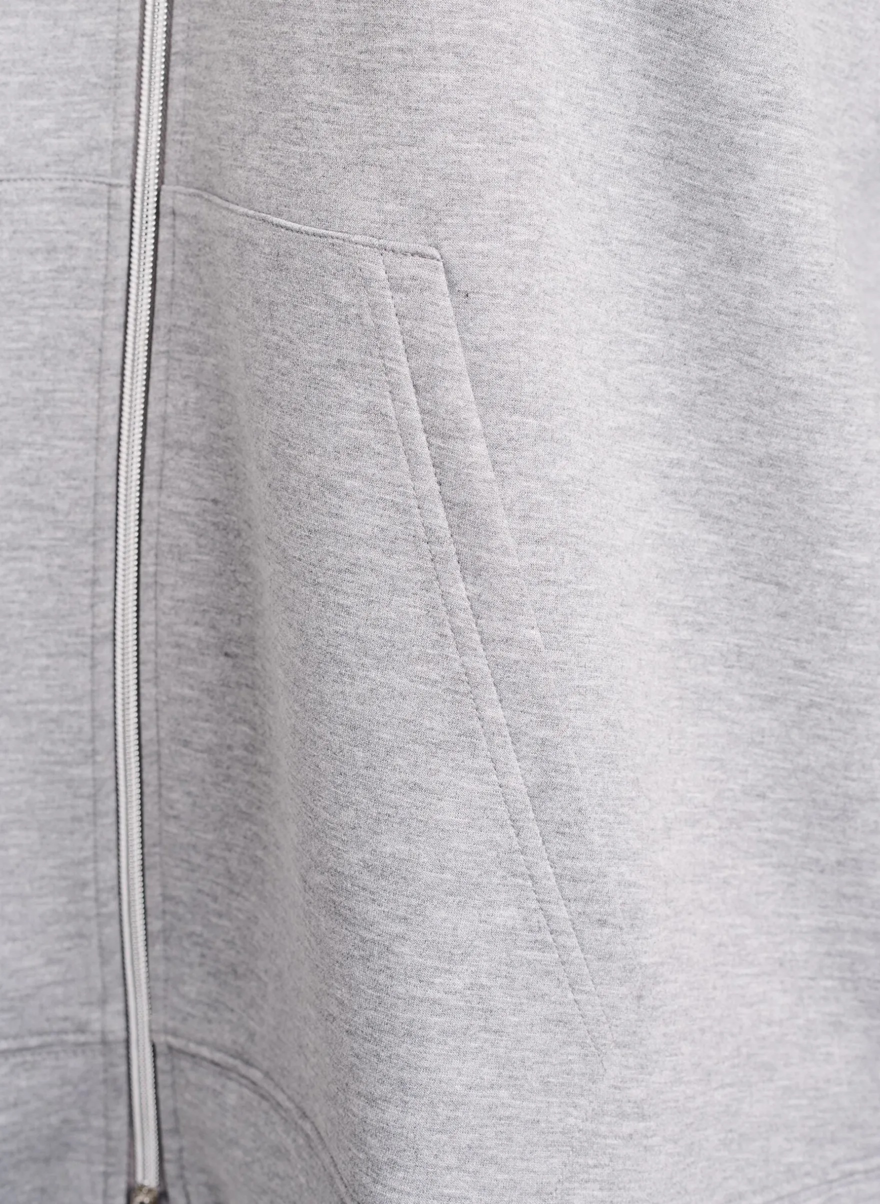 Scuba-Hoodie mit Reißverschluss und Taschen