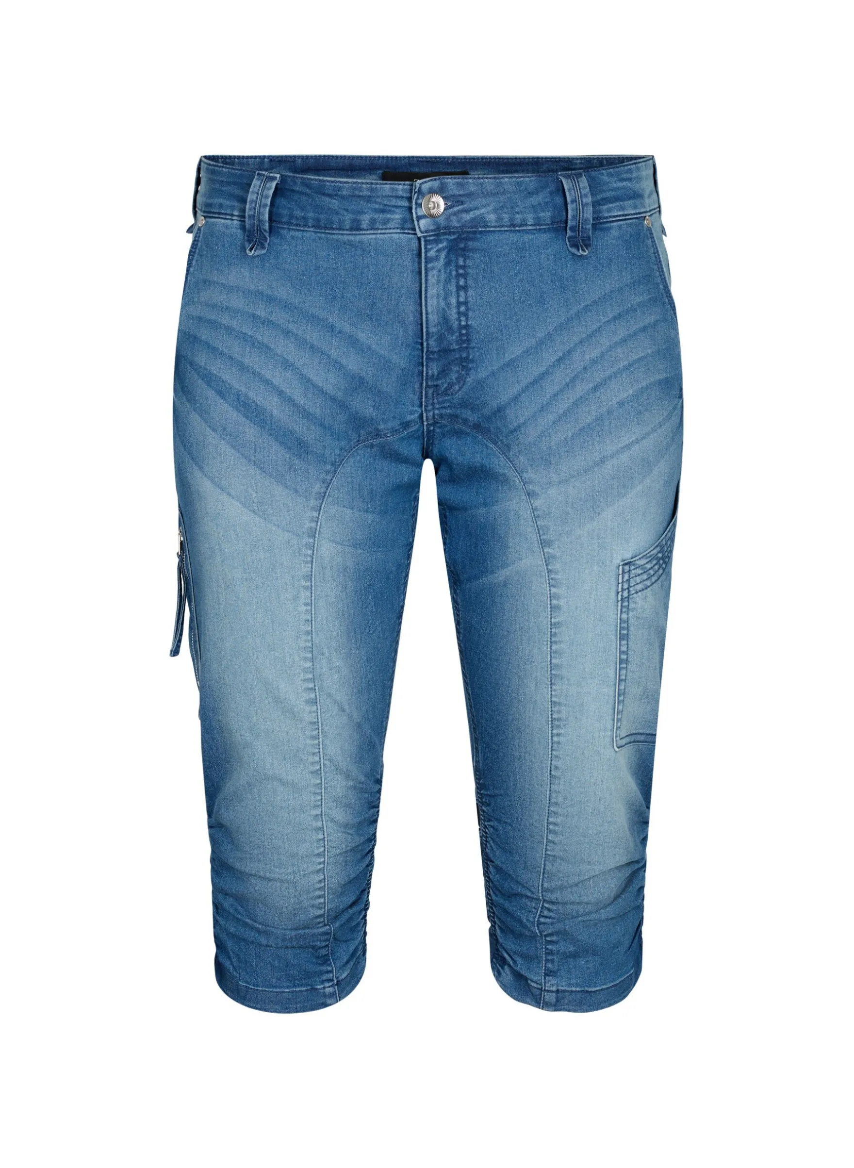 Slim Fit Capri-Jeans mit Taschen