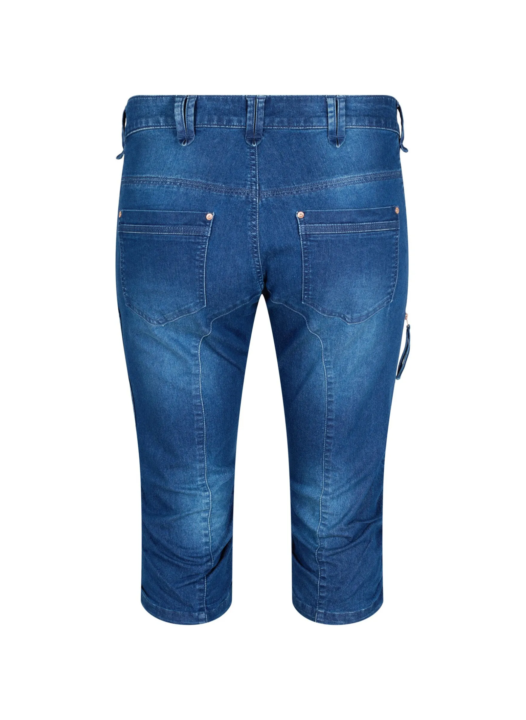 Slim Fit Capri-Jeans mit Taschen