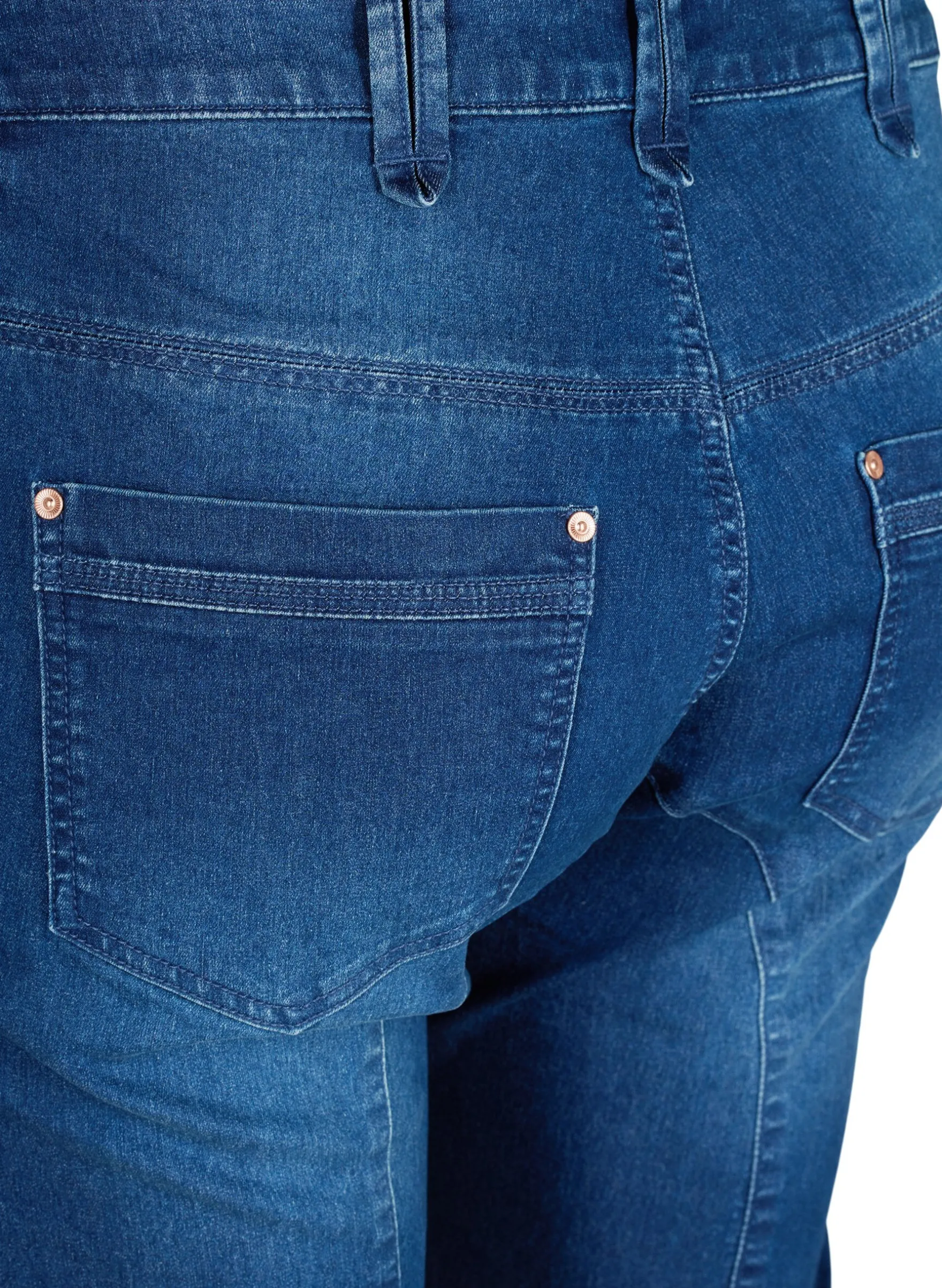 Slim Fit Capri-Jeans mit Taschen