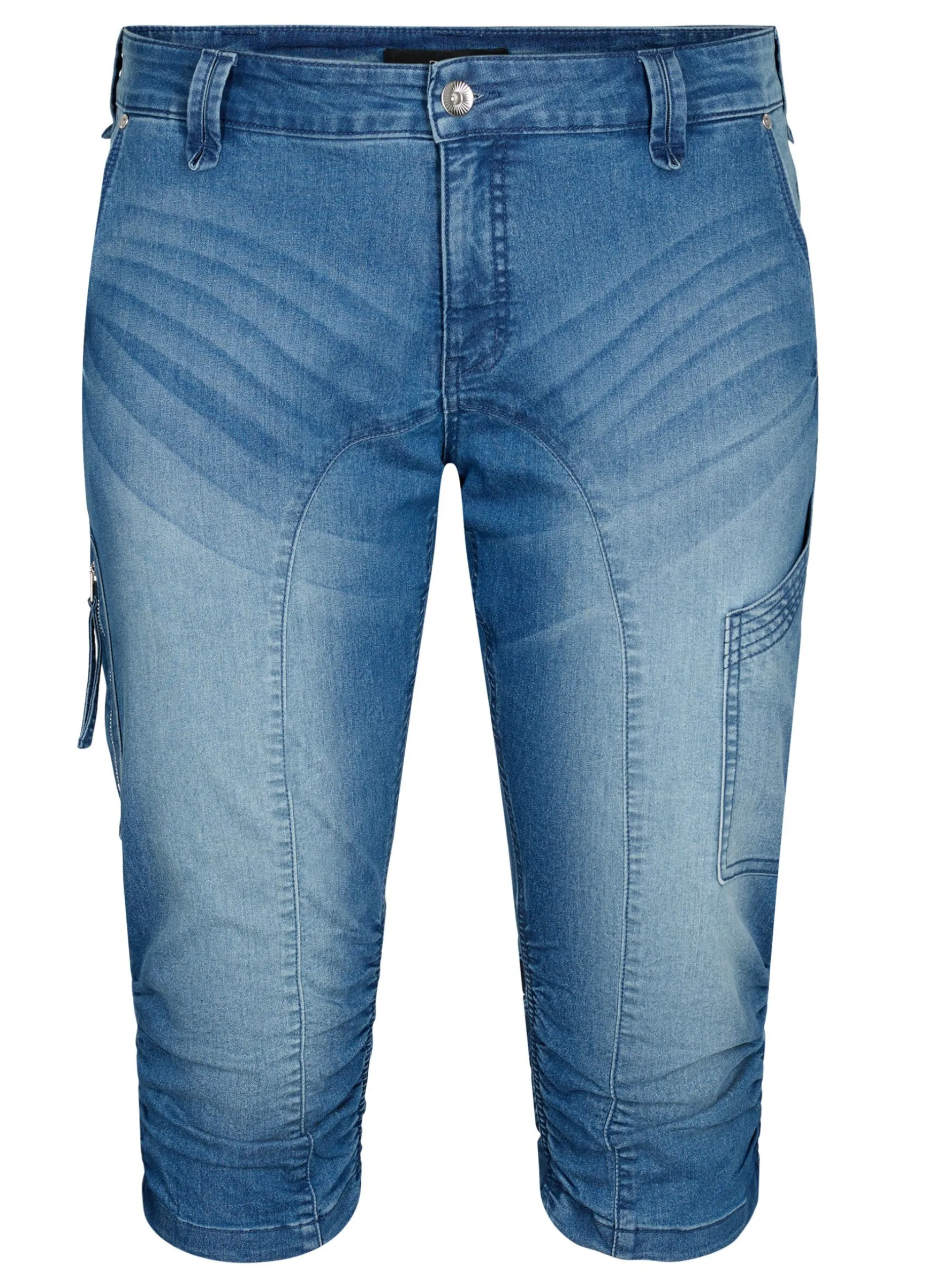 Slim Fit Caprijeans mit Taschen
