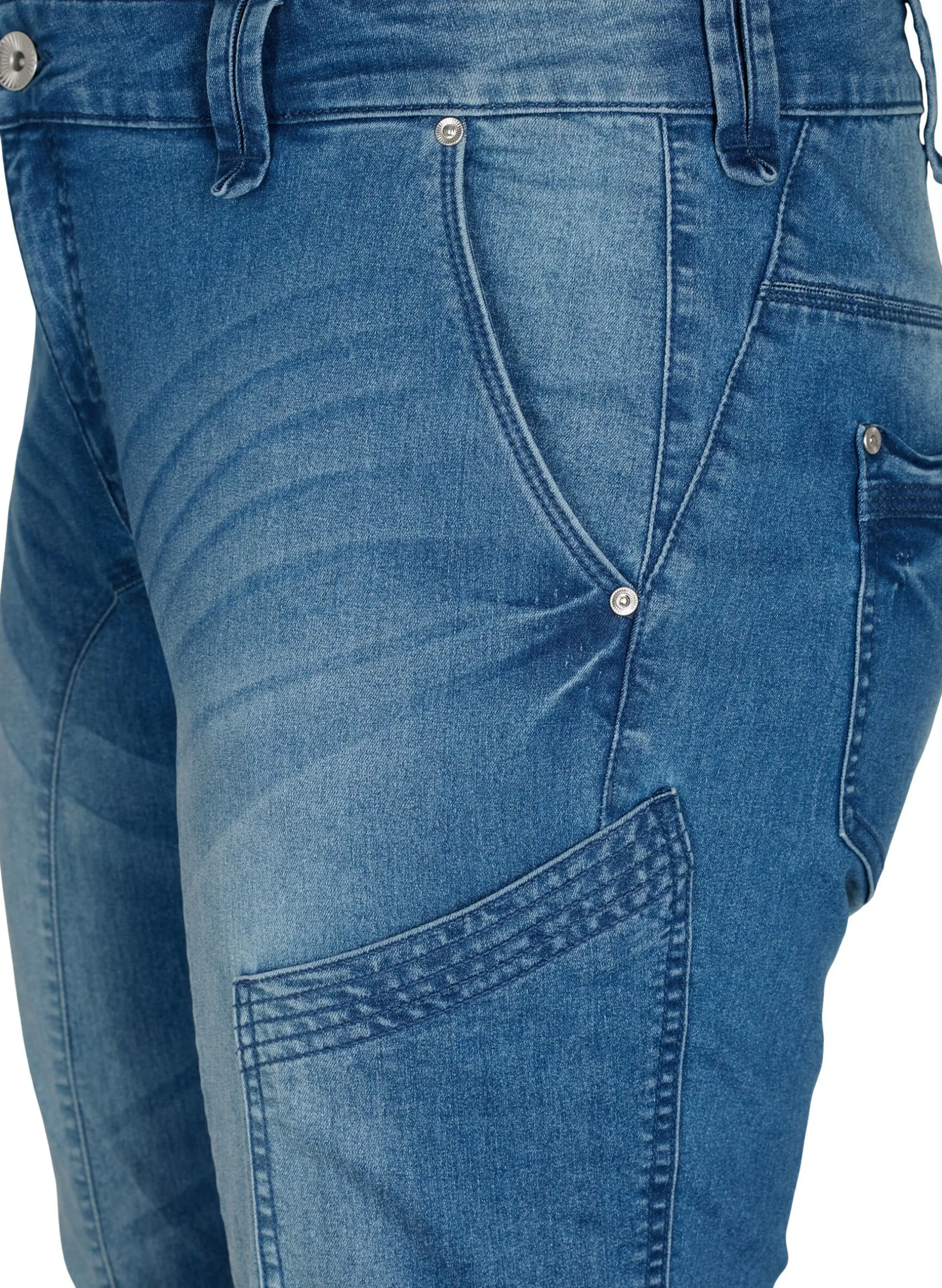 Slim Fit Caprijeans mit Taschen